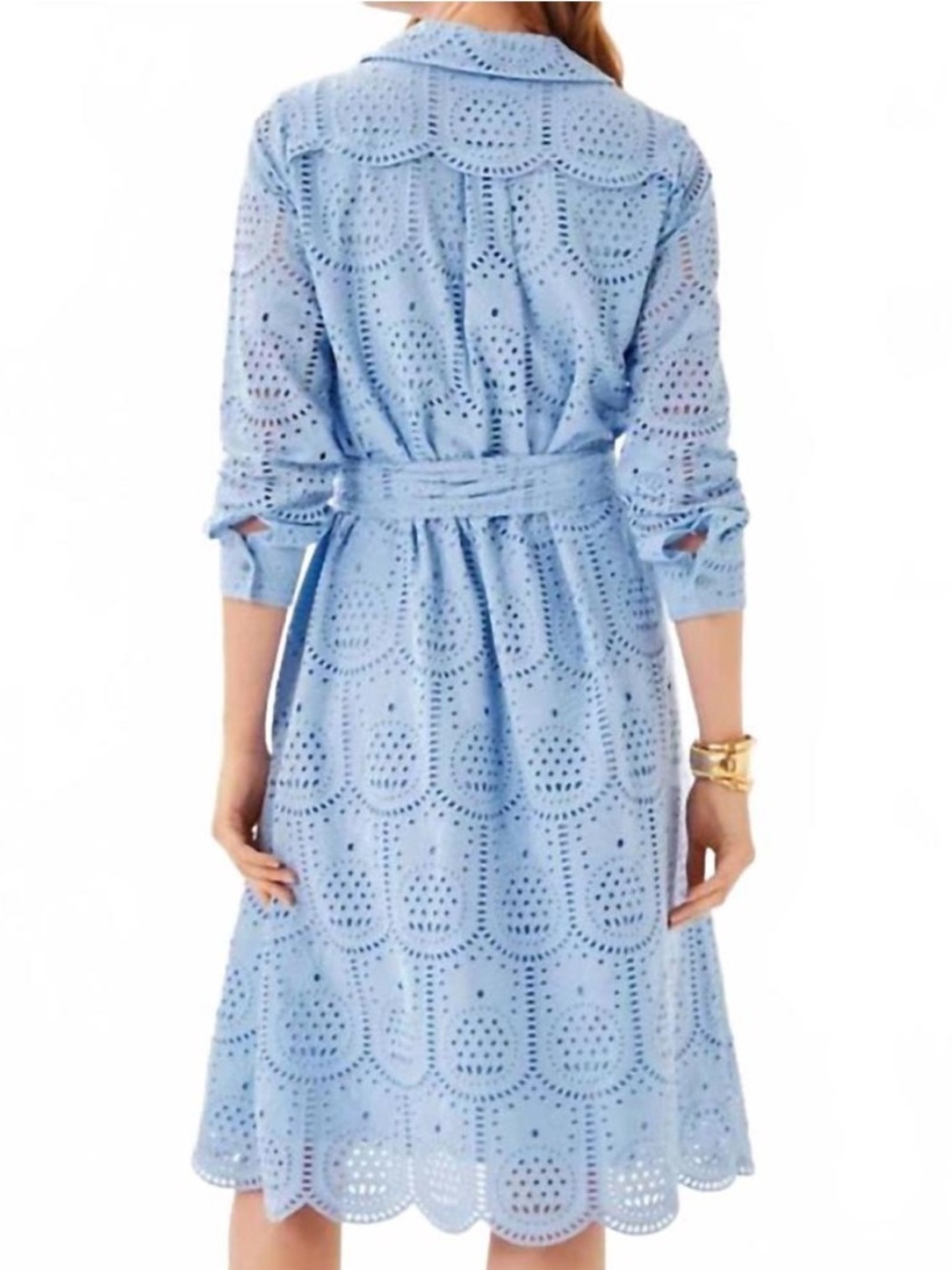 NEW Lilly Pulitzer Eira Shirt Dress. Jacaranda Blue. US 4. NWT - Picture 3 of 6
